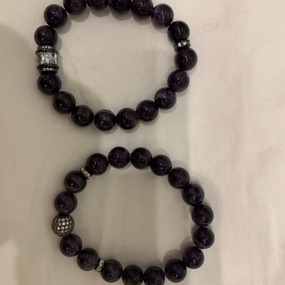 Amethyst bracelets - Picture 2 of 3
